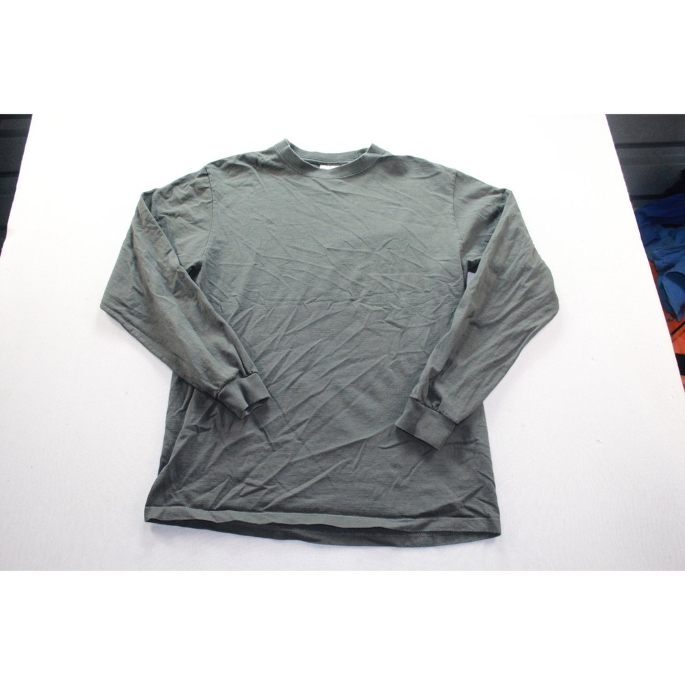 Shaka Wear T-Shirt Super Max Heavy Mens Large Gray Crew Neck Long Sleeve‎